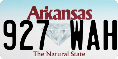 AR license plate 927WAH