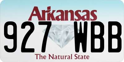 AR license plate 927WBB