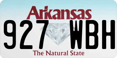 AR license plate 927WBH