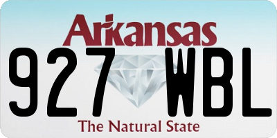AR license plate 927WBL