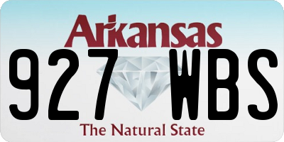 AR license plate 927WBS