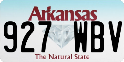 AR license plate 927WBV
