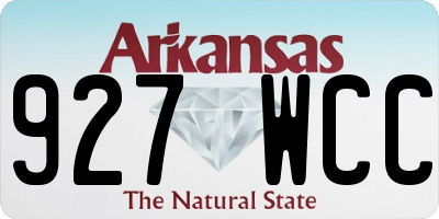 AR license plate 927WCC