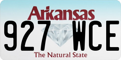 AR license plate 927WCE