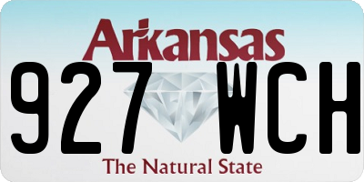 AR license plate 927WCH