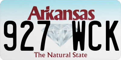 AR license plate 927WCK