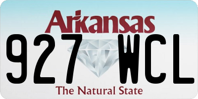 AR license plate 927WCL