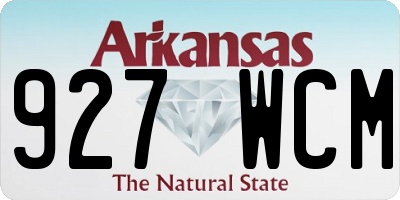 AR license plate 927WCM