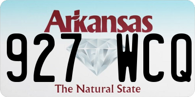 AR license plate 927WCQ