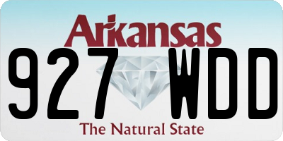 AR license plate 927WDD