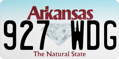 AR license plate 927WDG