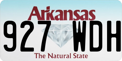AR license plate 927WDH
