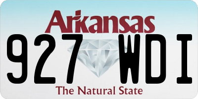 AR license plate 927WDI