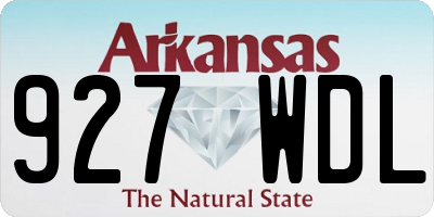 AR license plate 927WDL