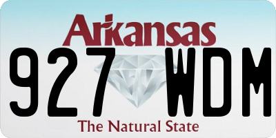 AR license plate 927WDM