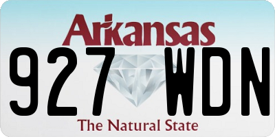 AR license plate 927WDN