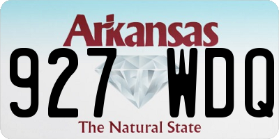 AR license plate 927WDQ