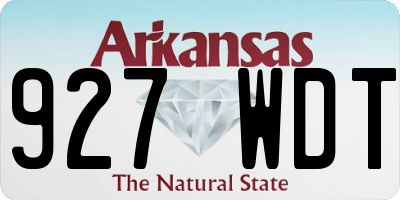 AR license plate 927WDT
