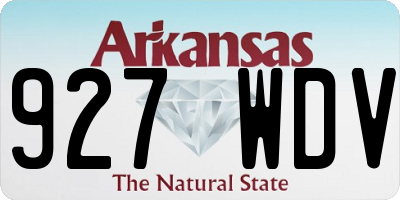 AR license plate 927WDV