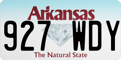 AR license plate 927WDY