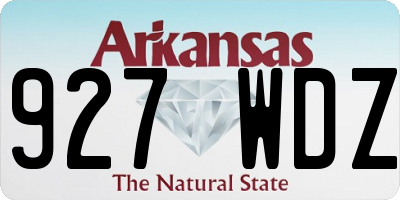 AR license plate 927WDZ