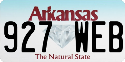 AR license plate 927WEB