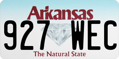 AR license plate 927WEC
