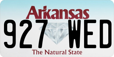 AR license plate 927WED