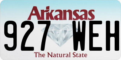 AR license plate 927WEH