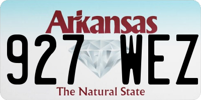 AR license plate 927WEZ