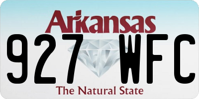 AR license plate 927WFC