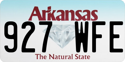 AR license plate 927WFE