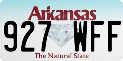 AR license plate 927WFF