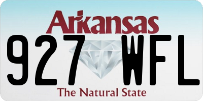 AR license plate 927WFL
