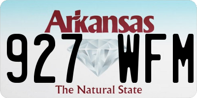 AR license plate 927WFM