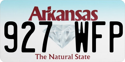 AR license plate 927WFP