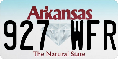AR license plate 927WFR