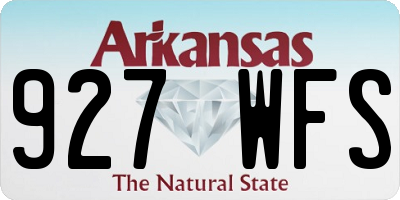 AR license plate 927WFS