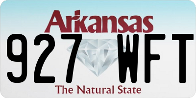 AR license plate 927WFT