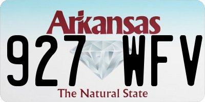 AR license plate 927WFV