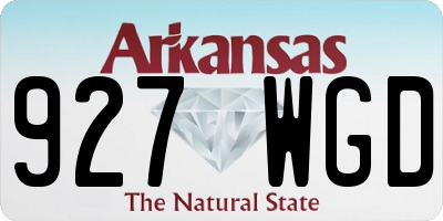 AR license plate 927WGD