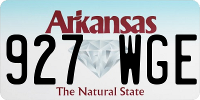 AR license plate 927WGE