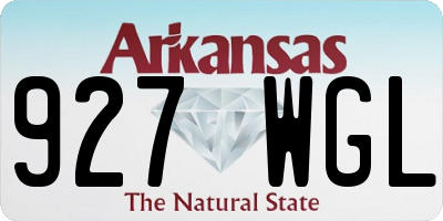 AR license plate 927WGL