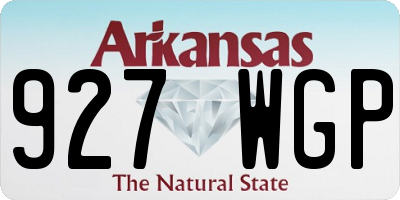 AR license plate 927WGP