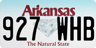 AR license plate 927WHB