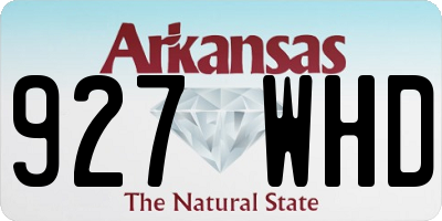 AR license plate 927WHD