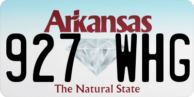 AR license plate 927WHG