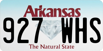 AR license plate 927WHS