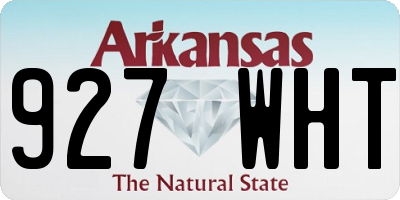 AR license plate 927WHT