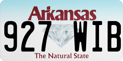 AR license plate 927WIB
